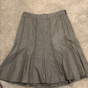 Herringbone knee length skirt